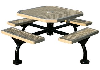 46" WEB Octagonal Picnic Table