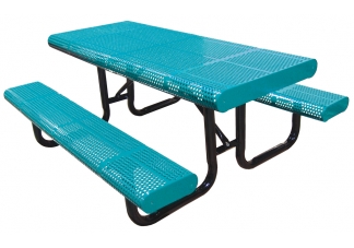 picnic table, commercial site furnishings, standard perforated table