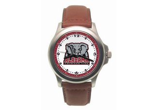 University of Alabama Crimson Tide Mens Leather Watch