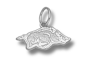 University of Arkansas Razorbacks Sterling Silver Charm