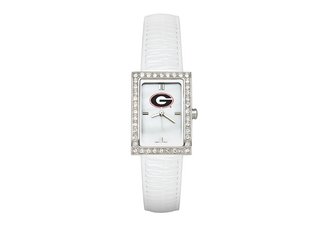 University of Georgia Bulldogs Ladies Leather Watch
