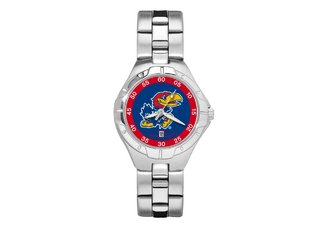 University of Kansas Jayhawks Ladies Stainless Steel Watch