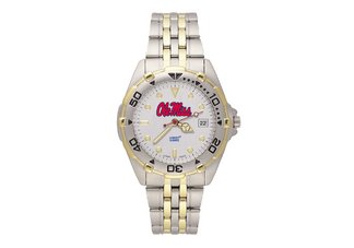 Ole Miss Rebels Mens Stainless Steel Watch