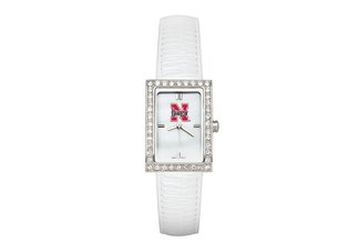 University of Nebraska Cornhuskers Ladies Leather Watch