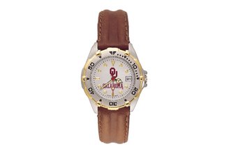 University of Oklahoma Sooners Ladies Leather Watch