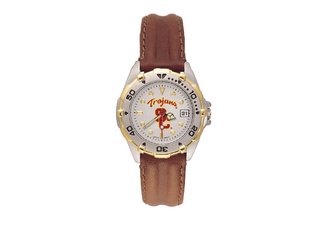 University of Southern California Trojans Ladies Leather Watch