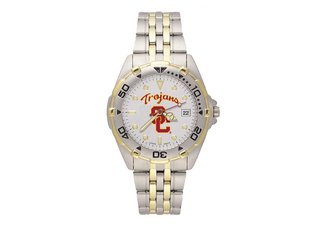University of Southern California Trojans Mens Stainless Steel Watch
