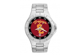 University of Southern California Trojans Mens Stainless Steel Watch