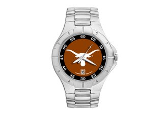 University of Texas Longhorns Mens Stainless Steel Watch