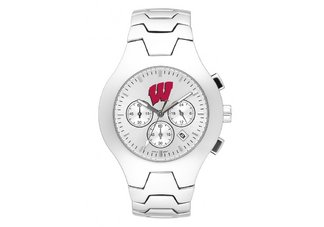 University of Wisconsin Badgers Mens Stainless Steel Watch