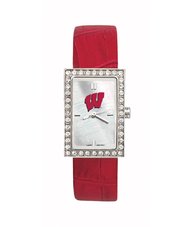 University of Wisconsin Badgers Ladies Leather Watch