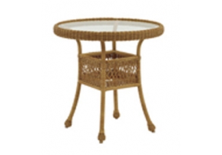 Round Wicker Bistro Table