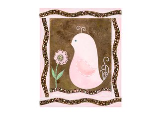 Bird" Cookies & Cream series canvas gallery wrapped art