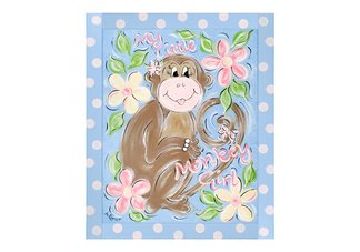 Monkey Girl" canvas gallery wrapped art