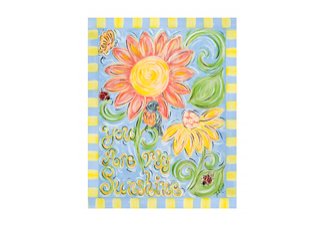 You are My Sunshine" canvas gallery wrapped art
