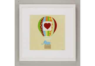 Up, Up & Away III" framed art