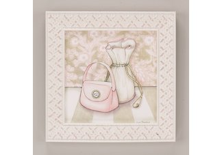 Purse" Posh Powder Room series framed art