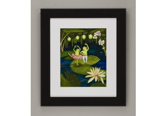 Frog Lake II" framed art