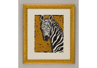 Serengeti Zebra" framed art
