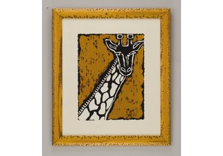 Serengeti Giraffe" framed art