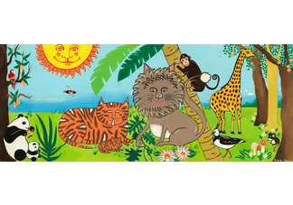 The Jungle" canvas gallery wrapped art
