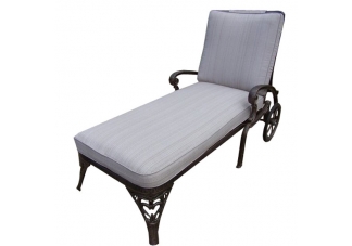 Cast Aluminum Chaise Lounge Chair
