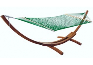 Hardwood Arc Hammock Stand + Hammock