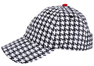 Alabama Styled Black & White Houndstooth Ball Cap