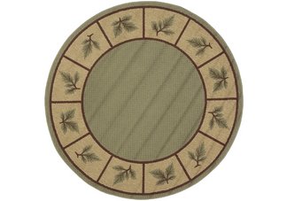 Sage Pine Branch Rug