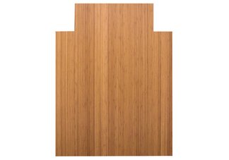 Roll-Up Bamboo Office Chair Mat