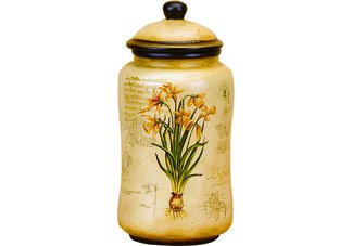 Yellow Iris Large Jar