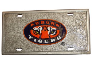 Auburn Tigers License Plate