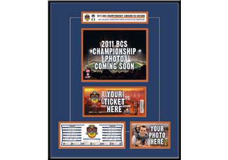 Auburn Tigers 2010 BCS Champions Ticket Frame