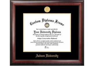 Auburn Tigers Gold Embossed Diploma Frame