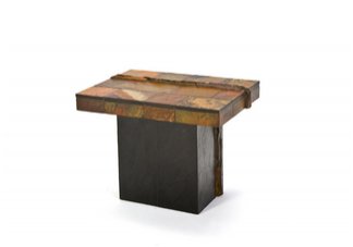 Autumn Ride Slate Lamp Table