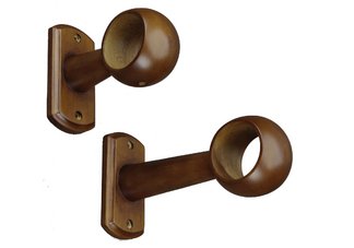 Fruitwood Moda Drapery Bracket (3.5" Return)