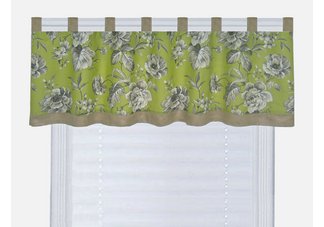 Babykins Courtyard Green Valance