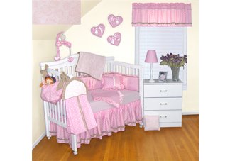 Babykins Delicious Pink 12 Piece Crib Bedding Set