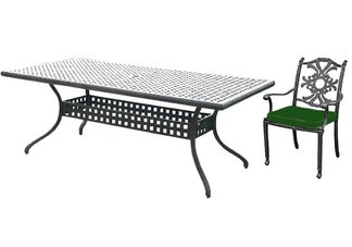 cast aluminum furniture set