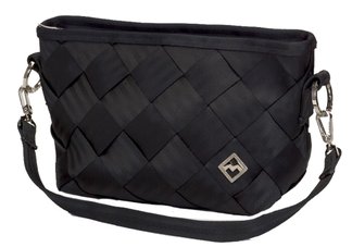 Maggie Bags Black Seatbelt Hobo Bag