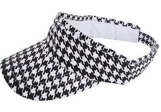 Black and White Houndstooth Visor