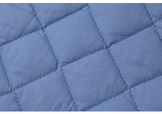 Quilted Bedcap Coverlet in Blue