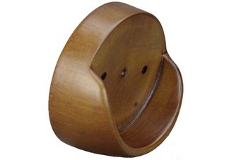 Fruitwood Metroplole Rod End Holder Pair