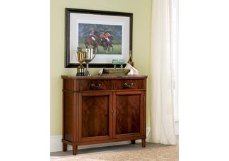 Devonshire Crotch Mahogany Console