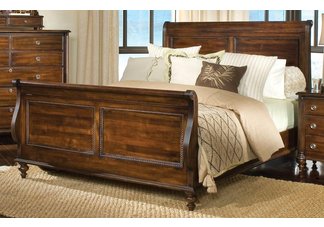 maple sleigh bed