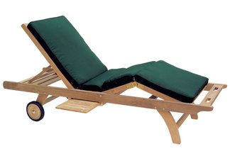 Classic Teak Chaise Lounger, Teak Chaise Lounger, Chaise Lounger, Sunbed, Teak