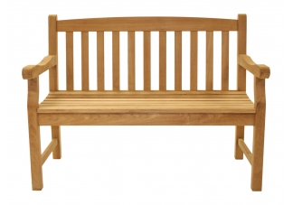 Classic Two-Seat Teak Bench