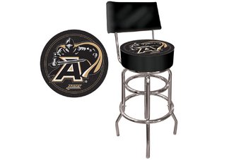 Army Padded Bar Stool with Back