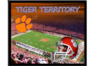 Clemson Tigers 8" x 10" Stadium Design Wall Hanging