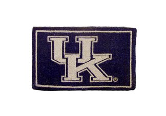 Welcome Mat Bleached-U Of Kentucky
